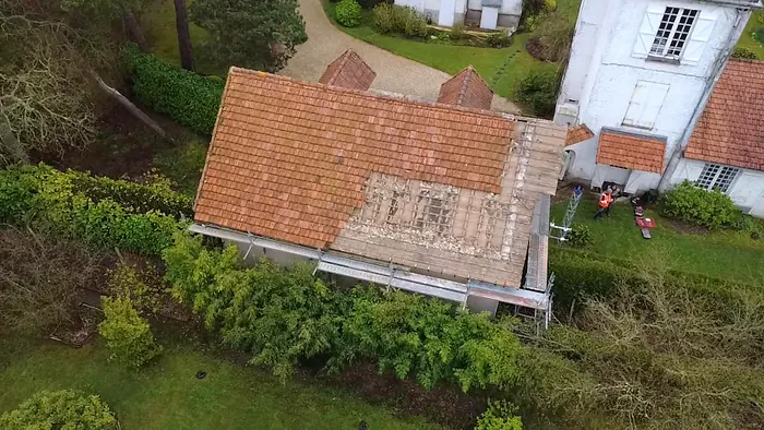 Chantier de toiture réalisé par Grandpierre Fils